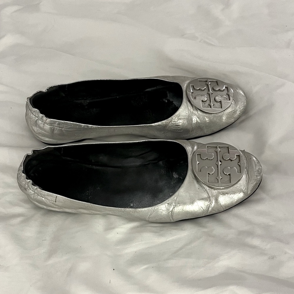 Tory Burch Flats | Silver - Picture 3 of 6